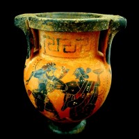 Greek pottery krater