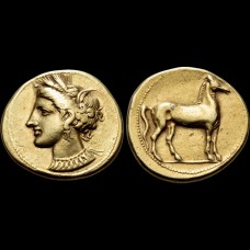 Electrum Stater of Carthage, ca.  320–310 BC
